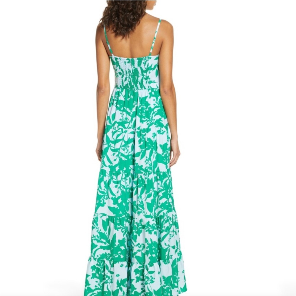 Eliza J Green and White Floral Maxi Dress - Picture 2 of 11
